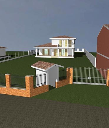 Progettazione architettonica e strutturale Villetta
